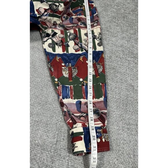 Vintage Natural Issue Shirt Mens Extra Large Red Blue Golf‎ All Over Print - Picture 8 of 9